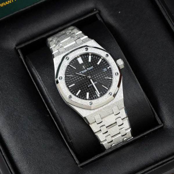AP - Royal Oak Frosted Gold 15454BC Black Dial 37mm with Box