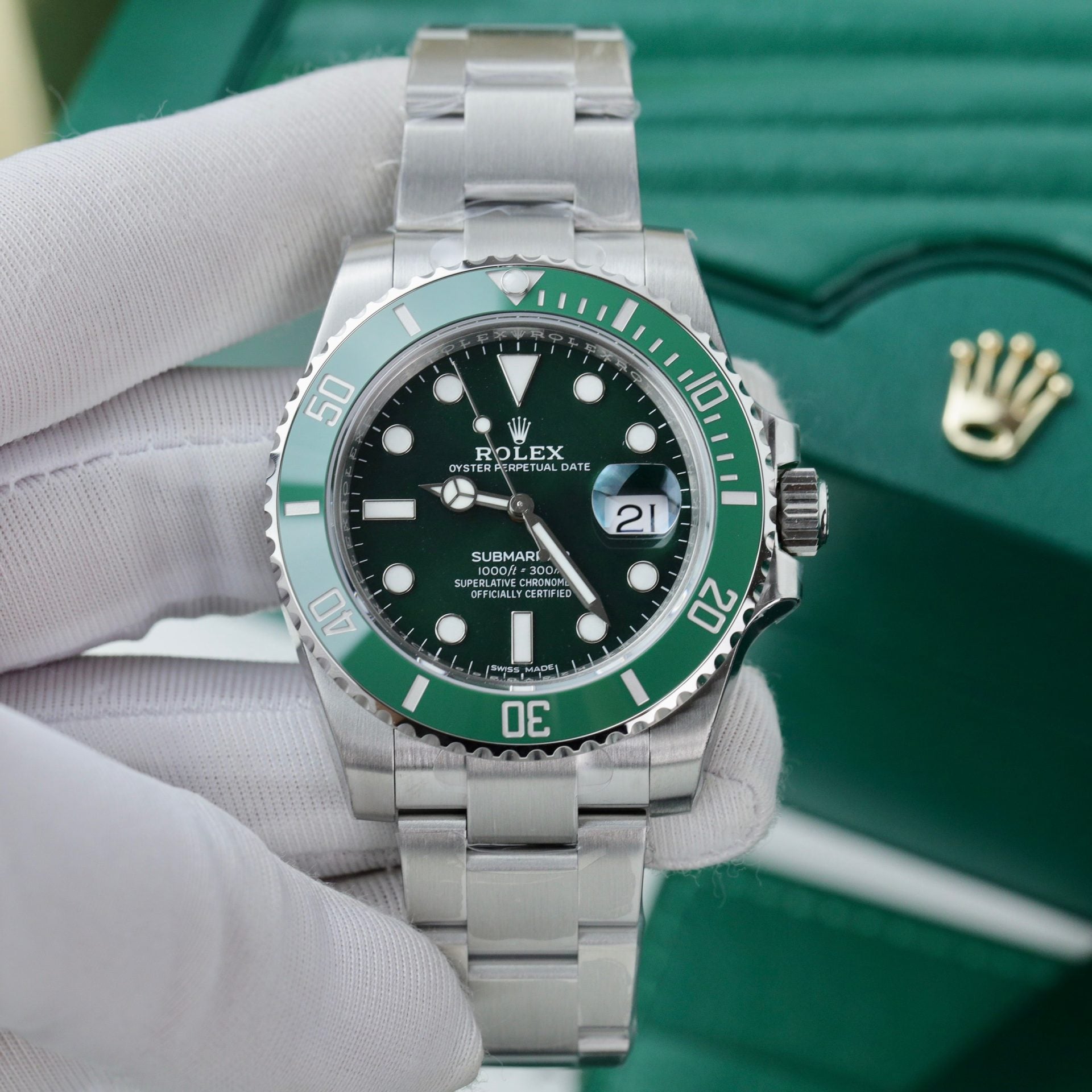 RLX Submariner 116610LV Hulk 40mm + Box