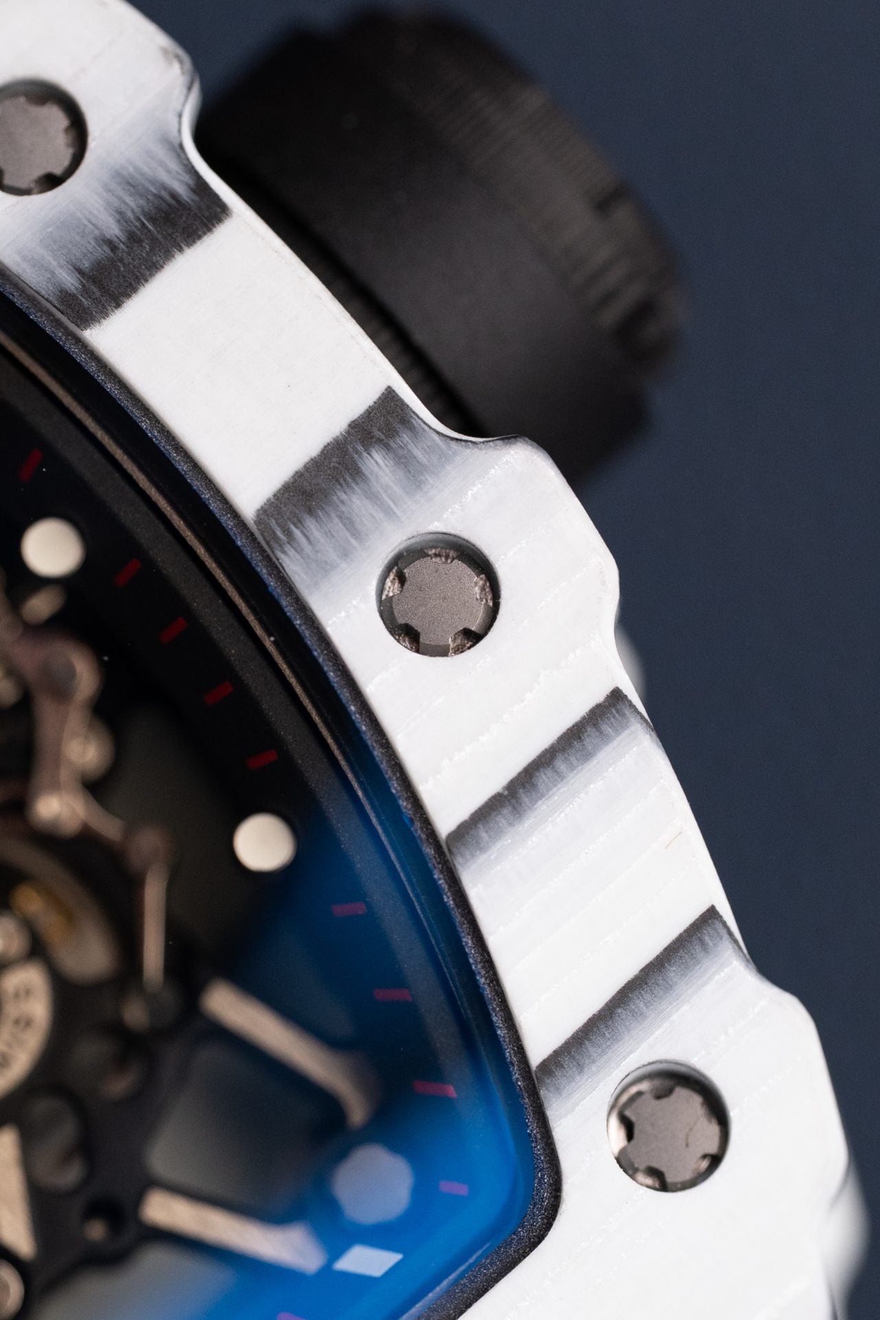 RM - 35-01 Rafael Nadal White Carbon 49,9x43mm with Box