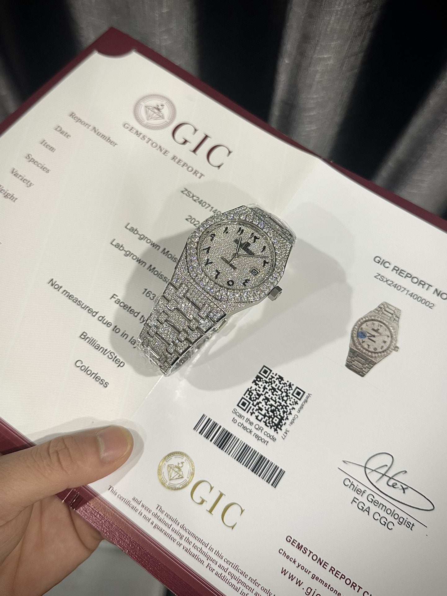 AP - Royal Oak 15510ST White Arabic Dial 41mm with Box