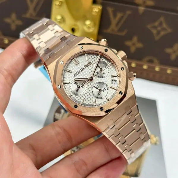 AP - Royal Oak 26240 Rose Gold Dial White 41mm with Box