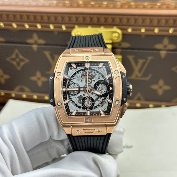 Hublot Spirit Of Big Bang King Gold Dial Gray 42mm with Box