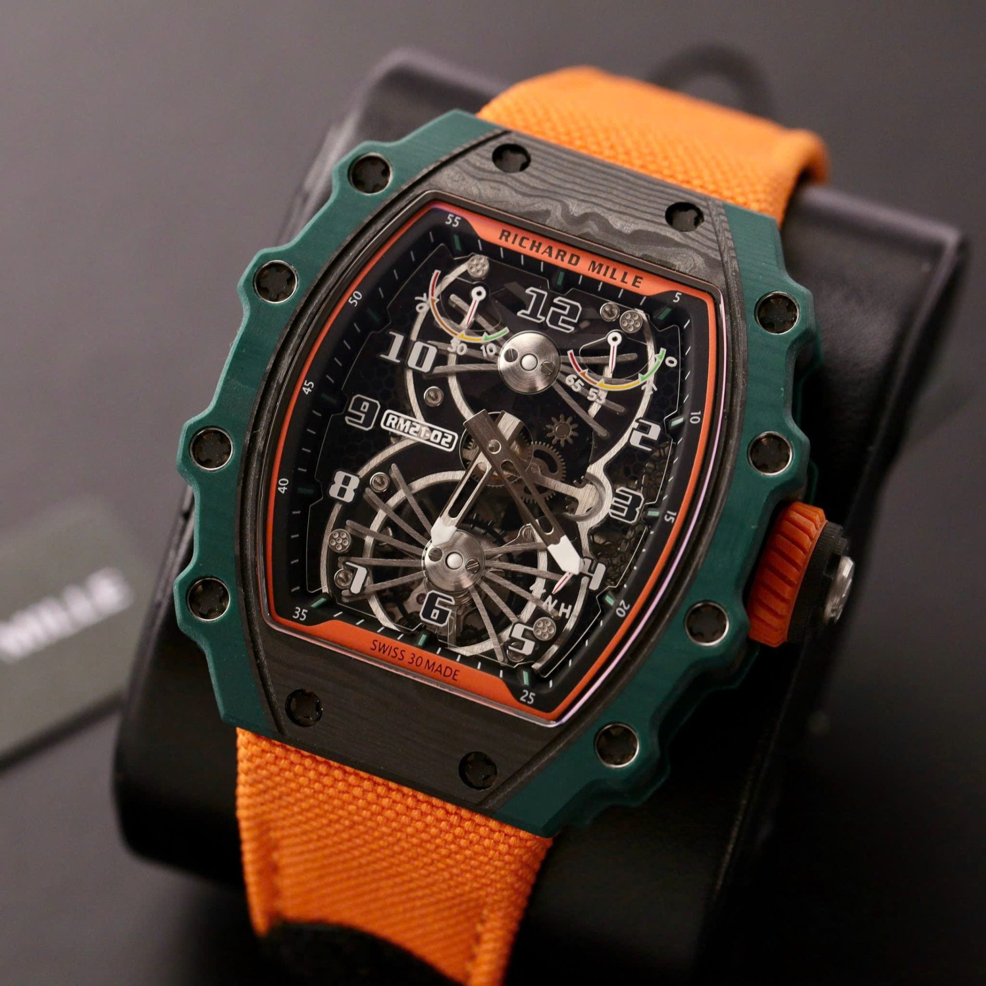 RM - 21-02 Tourbillon Aerodyne Green 43mm with Box