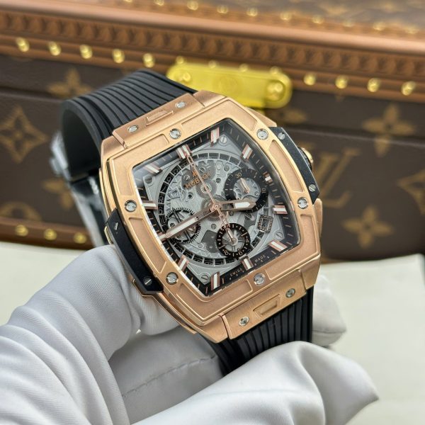 Hublot Spirit Of Big Bang King Gold Dial Gray 42mm with Box