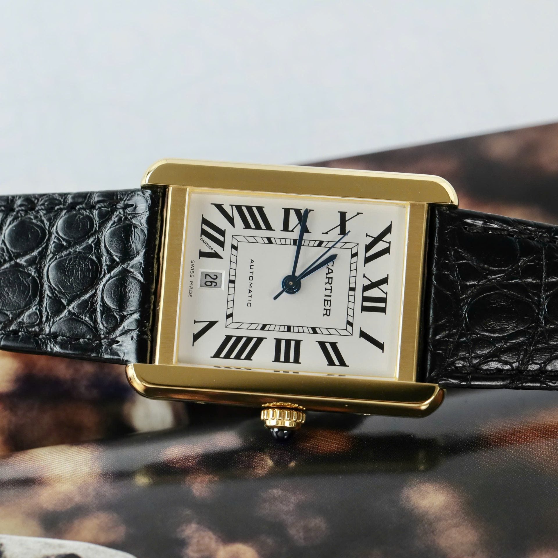Cartier Tank Solo Gold Automatic Movement 41mm with Box