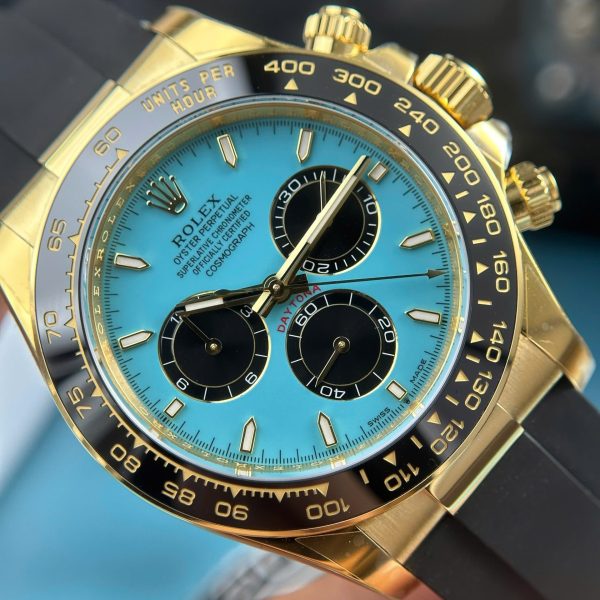 RLX Cosmograph Daytona 126518LN Turquoise Dial 40m with Boxm