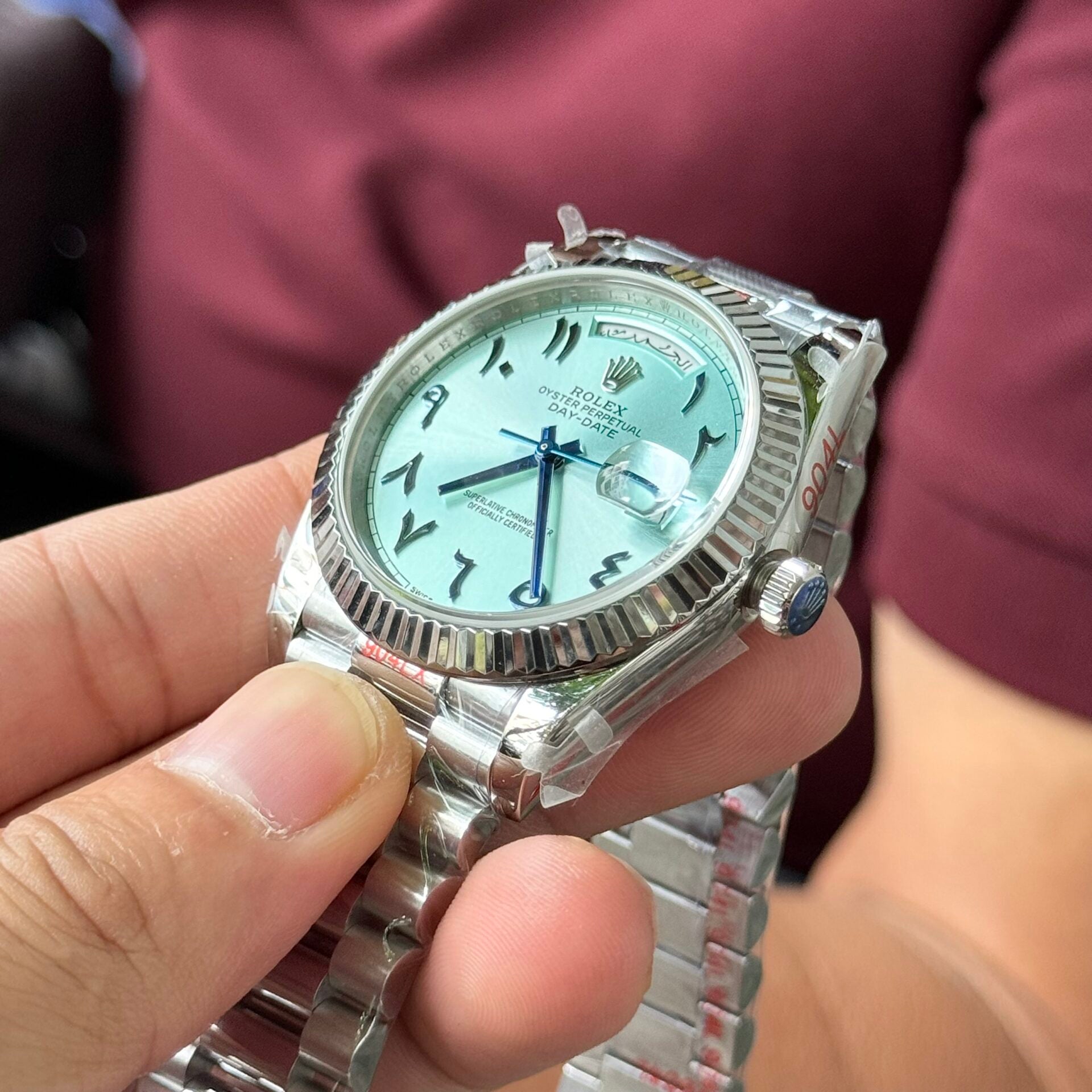 RLX Day Date Green Dial Arabic Numbers 40mm with Box