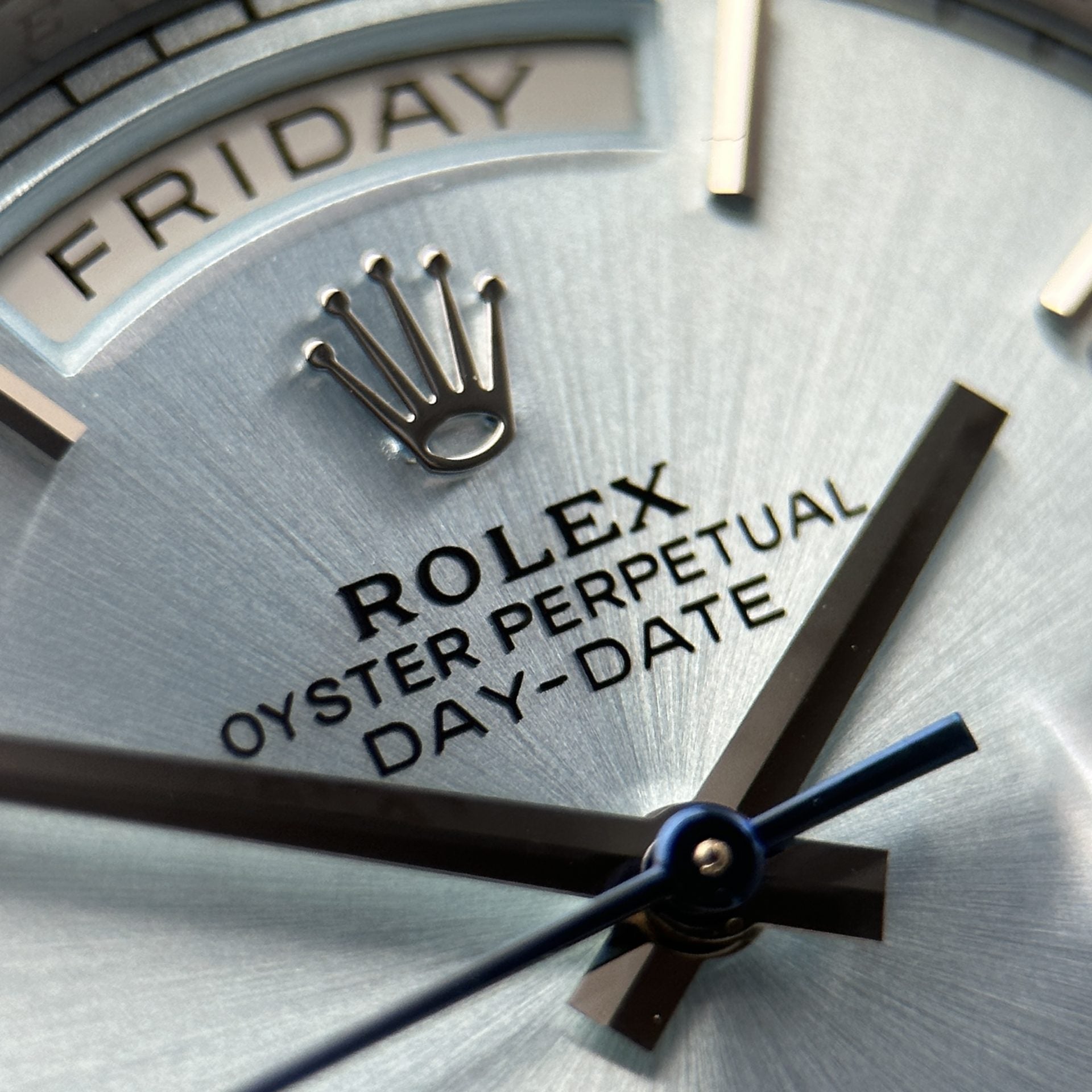 RLX Day Date Ice Blue Dial Calibre 3255 Movement 40mm with Box