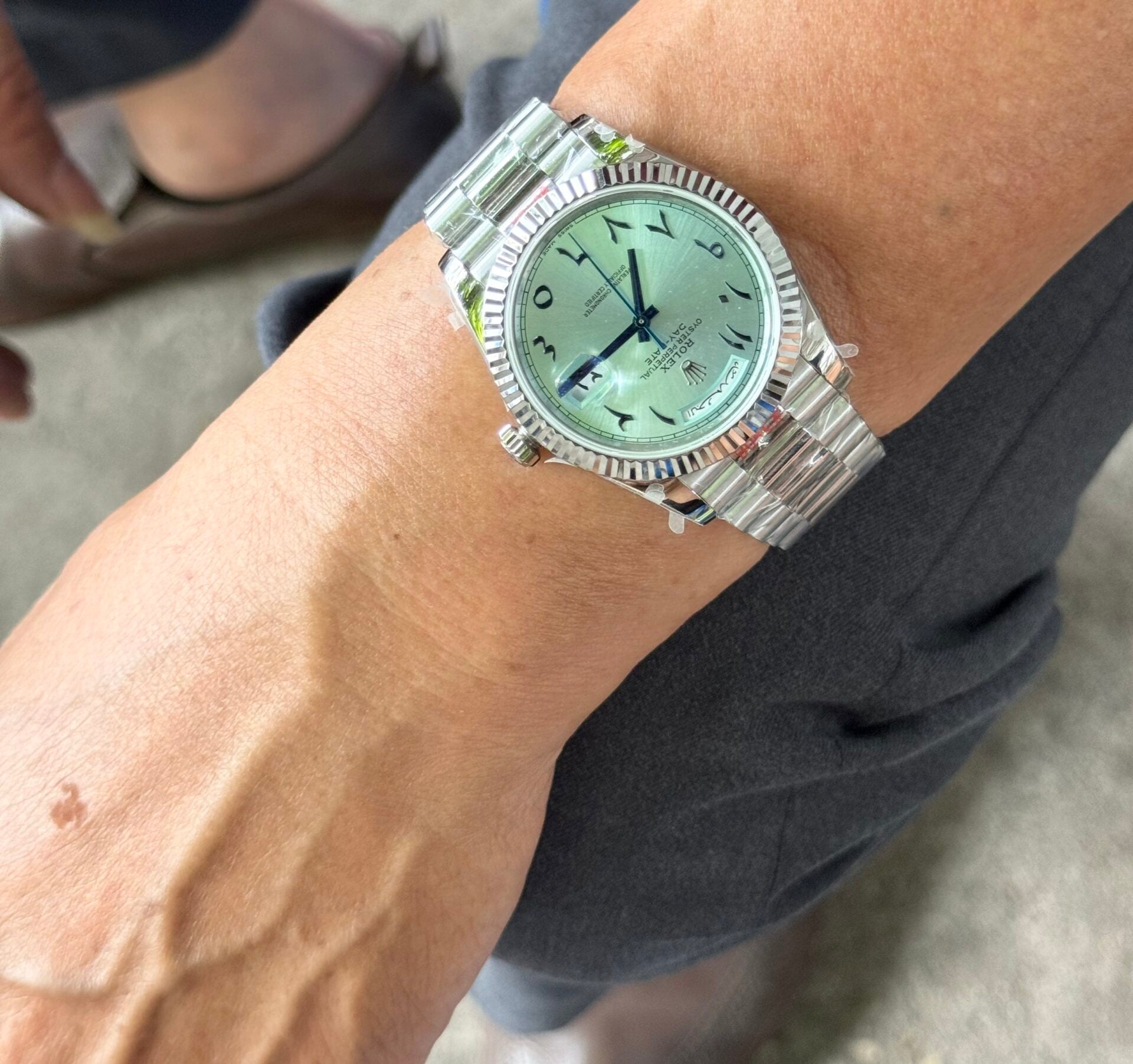 RLX Day Date Green Dial Arabic Numbers 40mm with Box