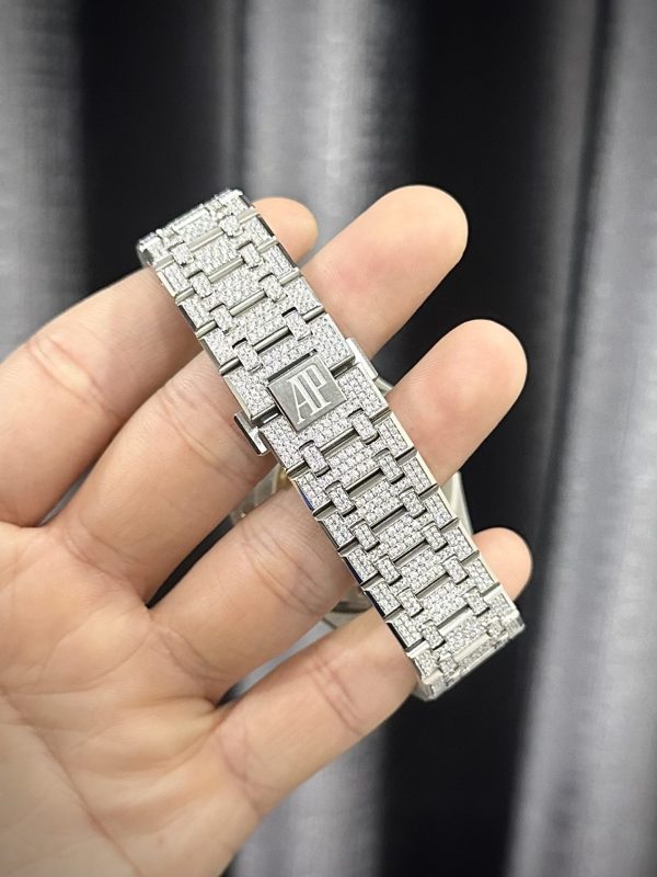 AP - Royal Oak 15510ST White Arabic Dial 41mm with Box