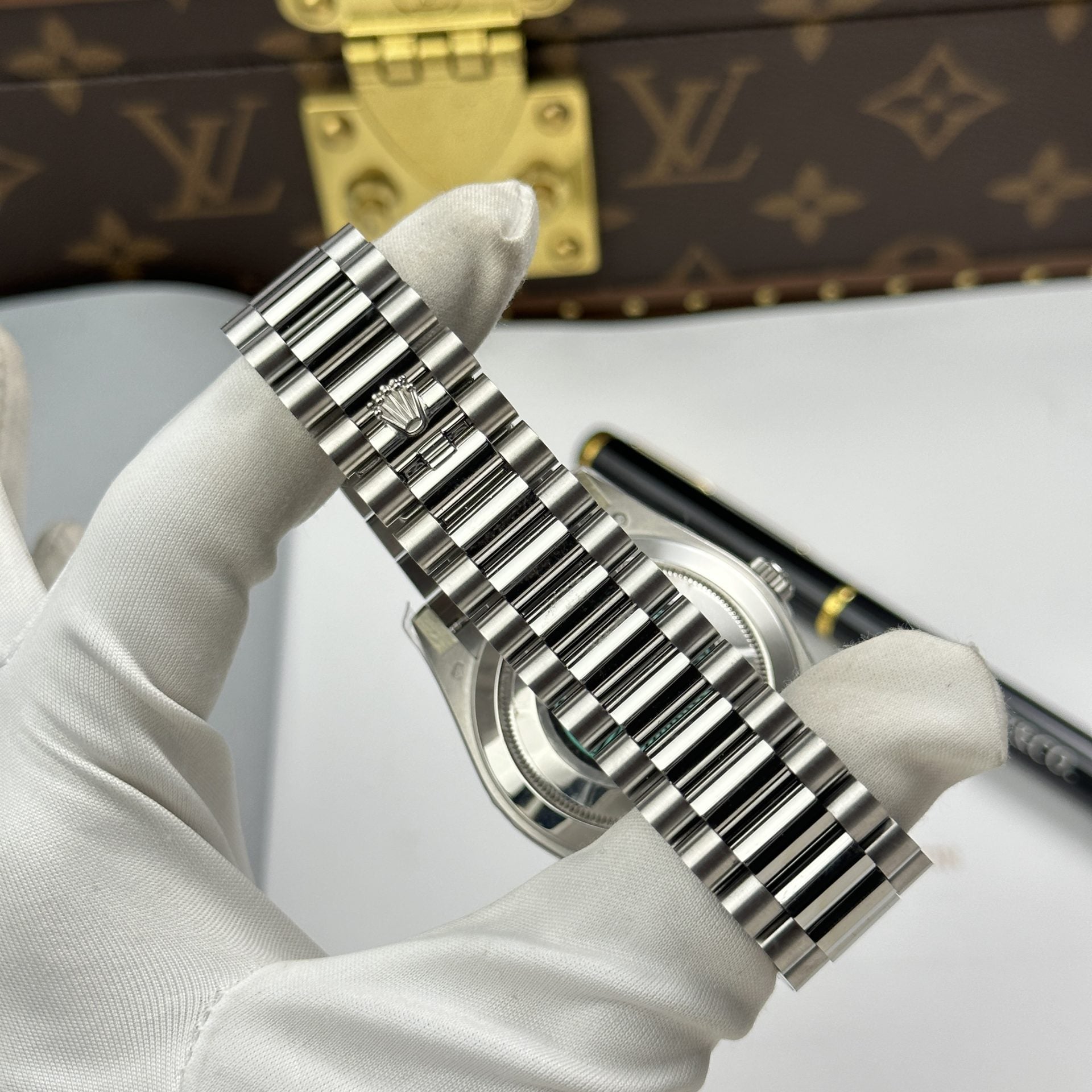 RLX Day Date Ice Blue Dial Calibre 3255 Movement 40mm with Box