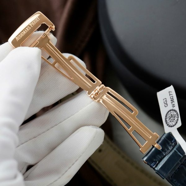 AP - Royal Oak 50th Anniversary Dial Blue 18K Gold Wrapped 41mm with Box