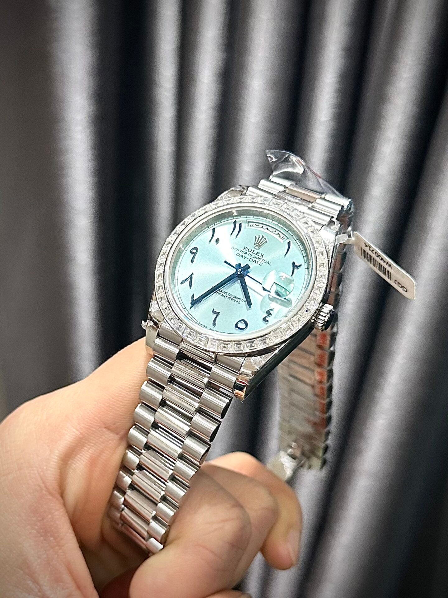 RLX Day-Date Ice Blue Dial Number Pile Arabic GM Factory 40mm