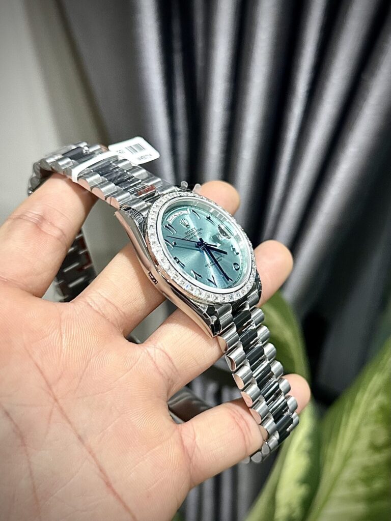 RLX Day-Date Ice Blue Dial Number Pile Arabic GM Factory 40mm